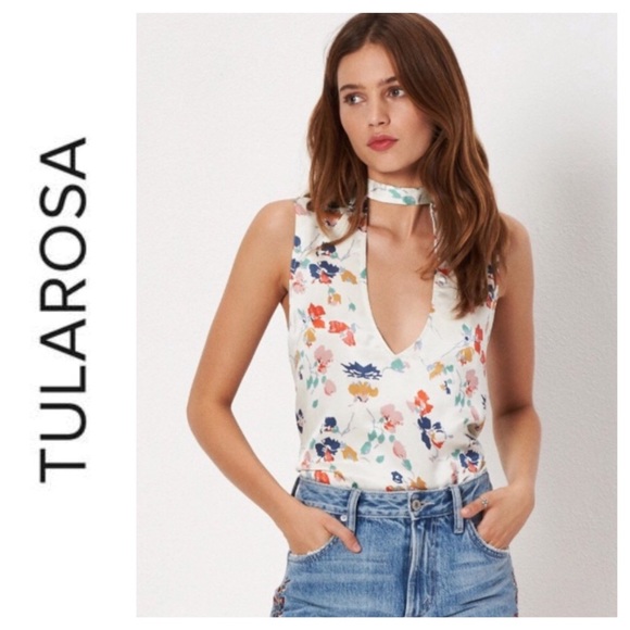 Tularosa Tops - SOLD! 💌💌$138 NEW Tularosa Evie Floral Choker Top